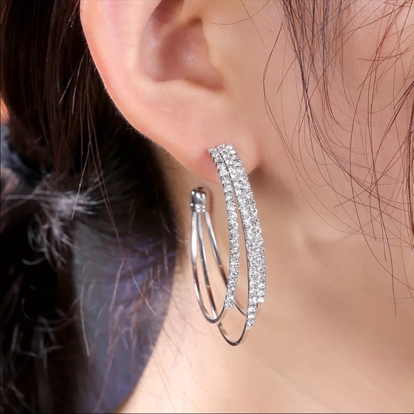 Jewelry - New Women’s Multilayer Round Diamond Earrings